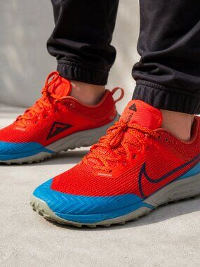 Nike Air Zoom Terra Kiger 8 Trail Running Shoes Men’s 9 Orange Blue DH0649-600
